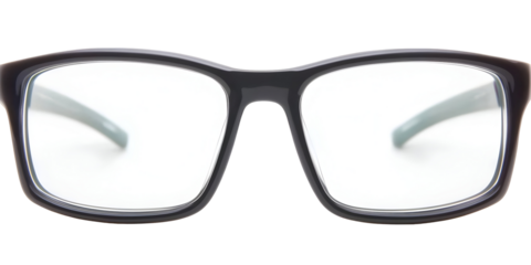 Isolated Eyeglasses Transparent Background Black Frame Photo Style Accessory