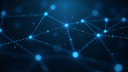 Fototapeta premium Abstract Digital Network Connection Background Graphic