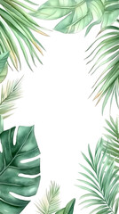 Isolated Watercolor Leaf Illustration On Black Background PNG