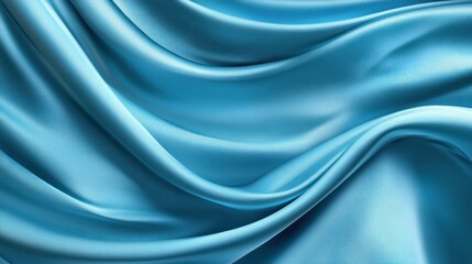 Obraz premium Abstract Blue Silk Drapery: Elegant Texture and Flowing Waves