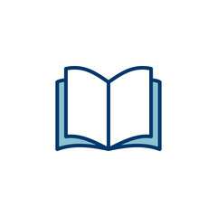 Book icon vector isolated on white background. Book vector icon. ebook icon
