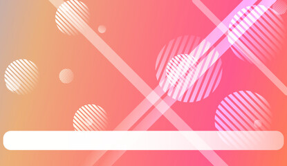 Smooth Abstract Colorful Gradient Background with Line, Circle.s. For Brochure, Banner, Wallpaper, Mobile Screen. Vector Illustration.