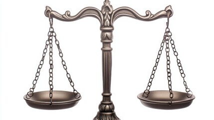 Classic Justice Scale Symbolizing Fairness and Balance in Law