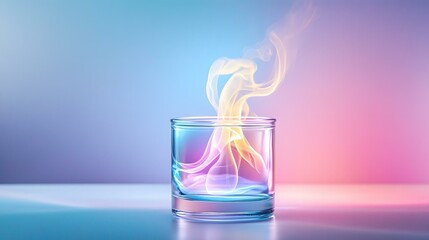 Kaleidoscope Vapor in Glass