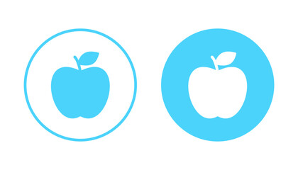 Apple icon vector. Apple sign and symbols for web design.