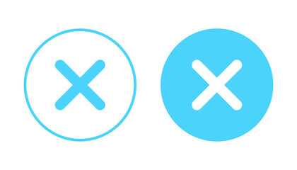 Fototapeta premium Close icon vector. Delete sign and symbol. cross sign