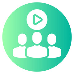 viewers gradient icon