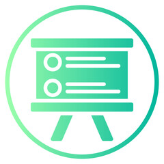 presentation gradient icon