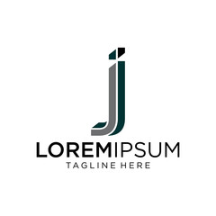 monogram at letter JJ modern logo