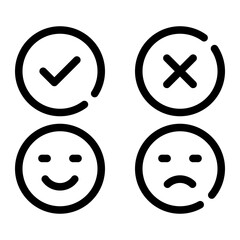 customer experience line icon