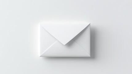 Blank white square envelope