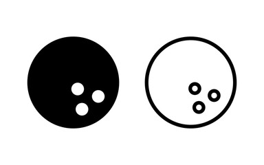Bowling icon vector illustration. bowling ball and pin sign and symbol.