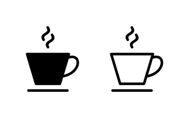 coffee cup icon vector illustration. cup a coffee sign and symbol