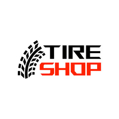 Auto Tire Shop or Tyre Service Logo Vector. Car, Truck, and SUV Wheel Repair Branding