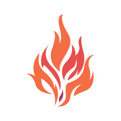 Flame logo icon design