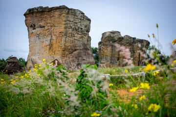 the ruins of ancient stone