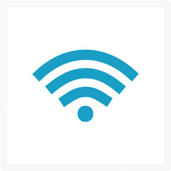 Wifi icon. Free wifi sign isolated icon. wi-fi network linear icon. signal sign and symbol. Public