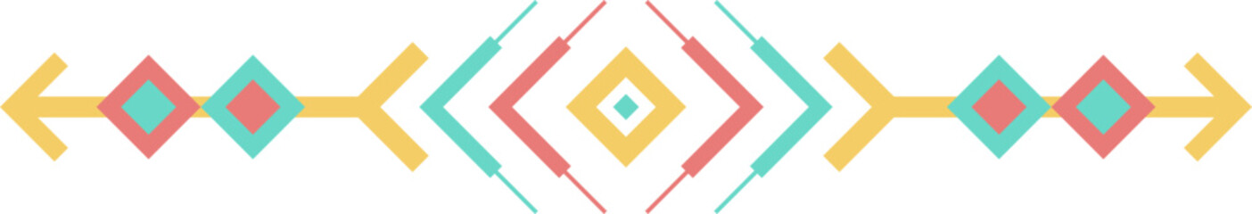  Ethnic Ornament Border Vector Element