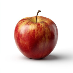 Red apple, ready to enjoy : A close-up shot of a fresh, ripe red apple, with its vibrant colors and perfect form. The apple stands out, with the colors adding a visual delight.