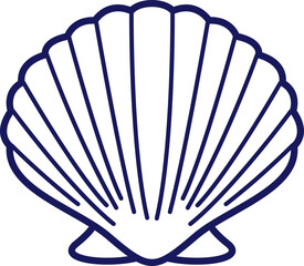  Shell Stock Line Illustration Element