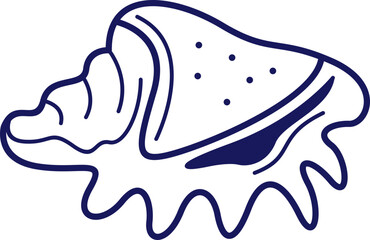  Shell Stock Line Illustration Element