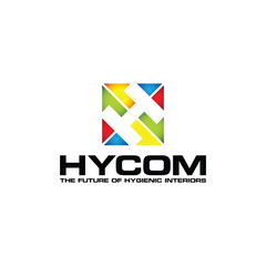 initial letter logo with modern bright gradient colors