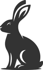 Rabbit vector silhouette