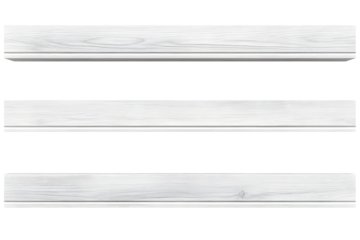 Abstract White Wood Planks Isolated On Transparent Background Illustration
