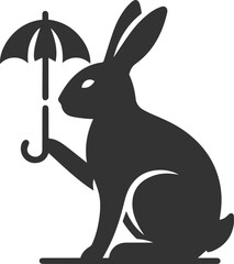 Rabbit vector silhouette