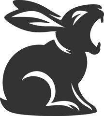 Rabbit vector silhouette