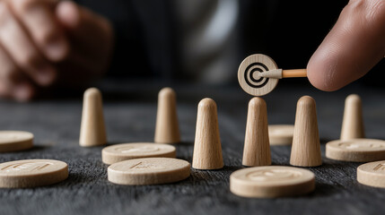 Entrepreneur guiding launch, investment strategy, leadership in business, customer targeting.