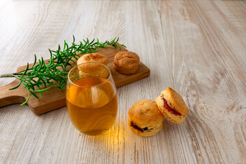 アフタヌーンティー　スコーン　イメージ　Afternoon tea scone image