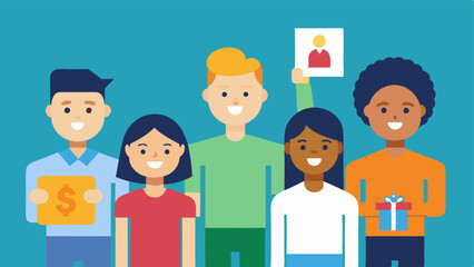 Diverse Borrowers A collage of individuals from various backgrounds a student an artist a startup founder each holding a sign with their loan purpose showcasing the diversity of