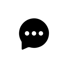 Speech bubble icon with transparent background