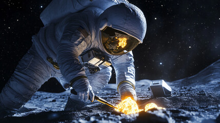 Space Exploration: Astronaut Engineering on the Lunar Surface - Sci-Fi Adventure & Discovery in the Cosmos