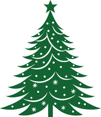 christmas tree vector illustration
