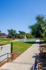 Fototapeta premium a gorgeous spring landscape at the Los Angeles County Arboretum and Botanic Garden in Arcadia California USA
