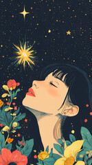Lo-Fi music picture The background that goes well with the lo-fi music genre Generative AI 9:16