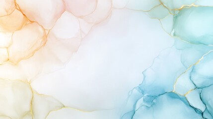 Naklejka premium Soft Pastel Abstract Background with Watercolor Paint Effect