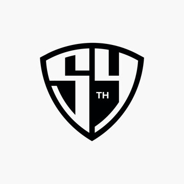54th shield logo, 54 number fifty-four shield logo