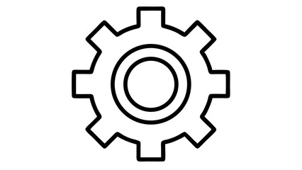 Obraz premium setting gear icon vector illustration