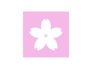桜の花正方形アイコン