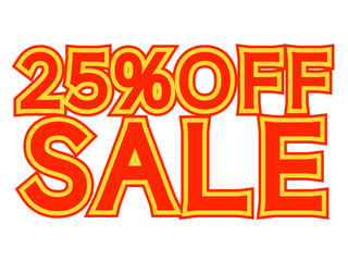 「25%OFFセール」文字