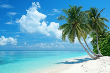 White Sands and Emerald Waters on a Sunny Island – Tropical Escape