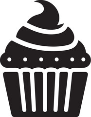 Simple cupcake flat design