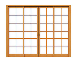 Shoji japanese door Isolated on Transparent Background PNG
