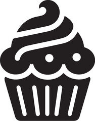 Simple cupcake flat design