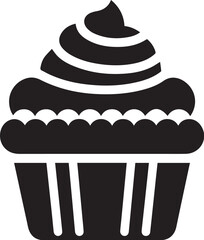 Simple cupcake flat design