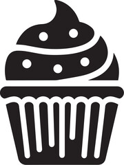 Simple cupcake flat design