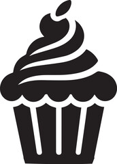 Simple cupcake flat design